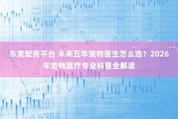 东莞配资平台 未来五年宠物医生怎么选？2026年宠物医疗专业科普全解读